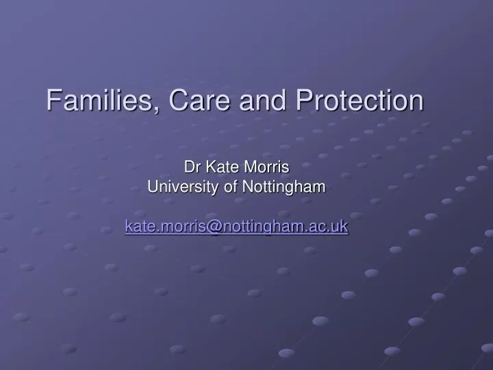 families care and protection