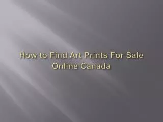 How to Find Art Prints For Sale Online Canada