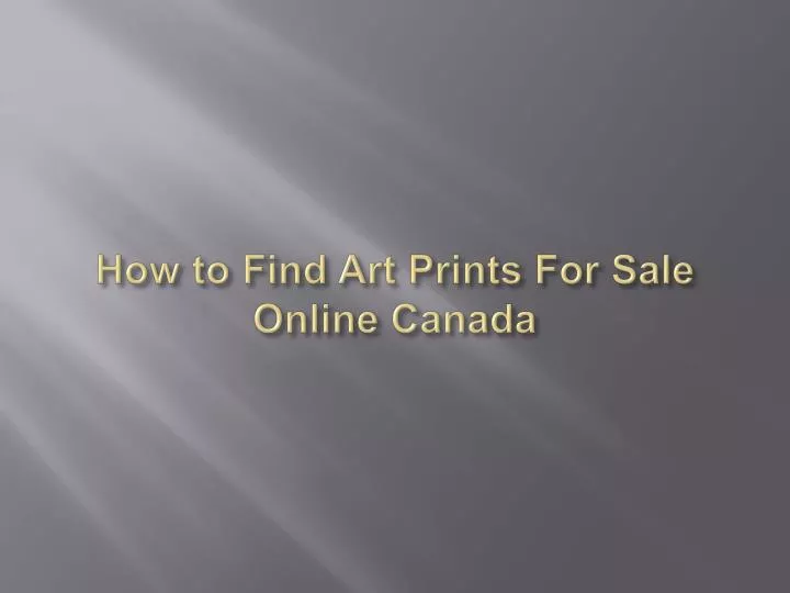 how to find art prints for sale online canada
