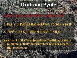 Oxidizing Pyrite