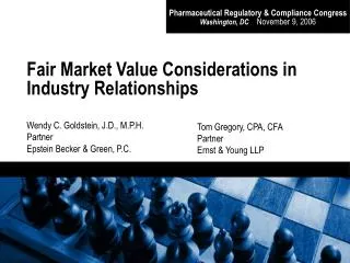 Fair Market Value Considerations in Industry Relationships