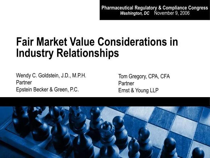 fair market value considerations in industry relationships