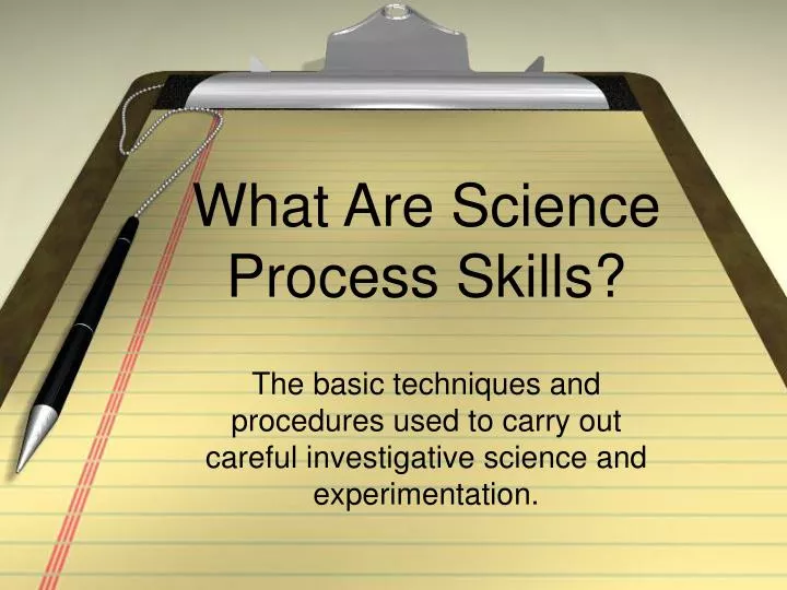 what are science process skills