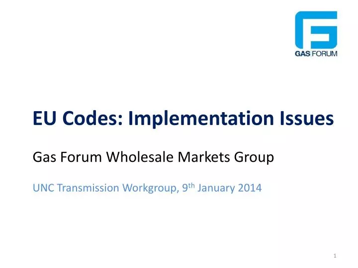 eu codes implementation issues