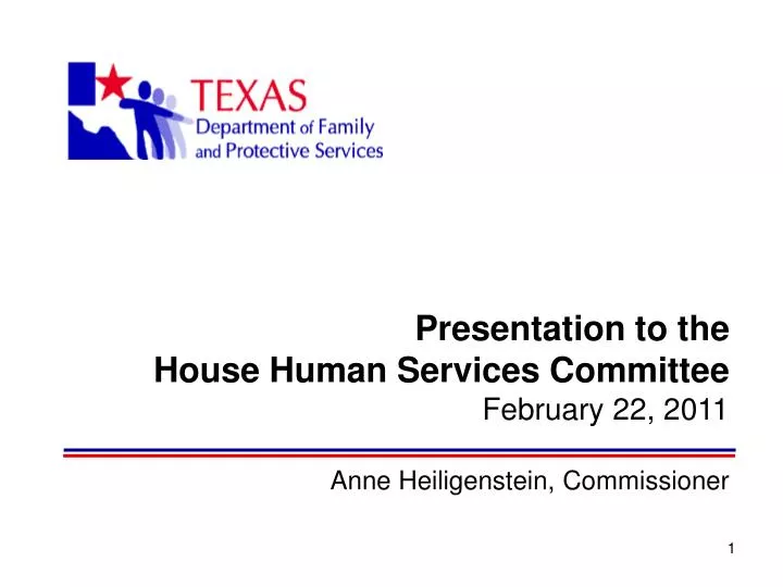 presentation to the house human services committee february 22 2011