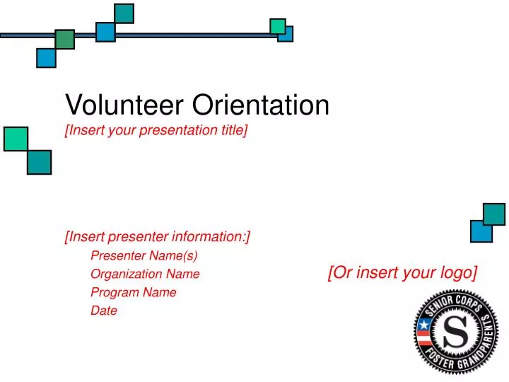 volunteer orientation insert your presentation title
