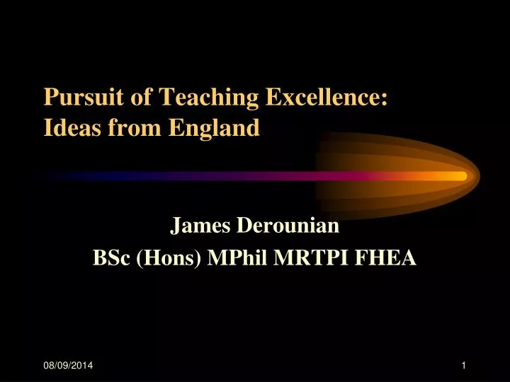 pursuit of teaching excellence ideas from england