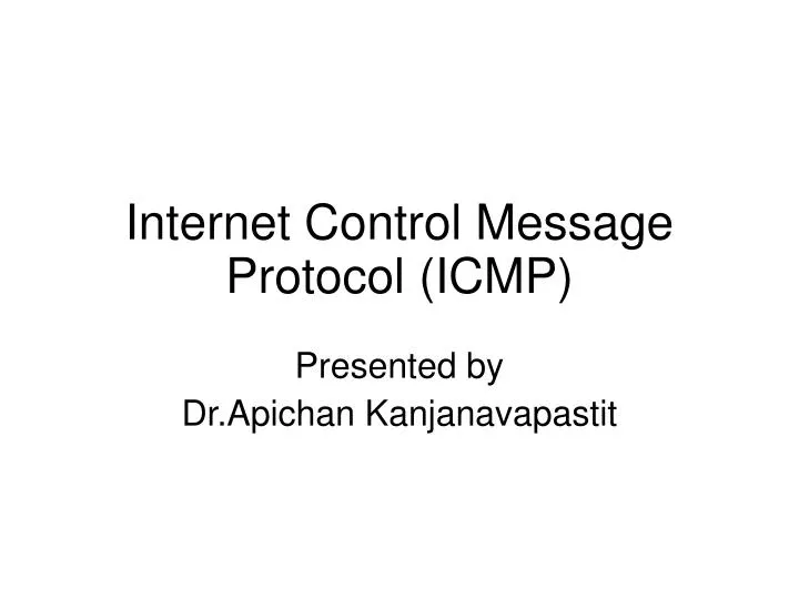 internet control message protocol icmp