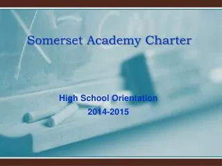 Somerset Academy Charter