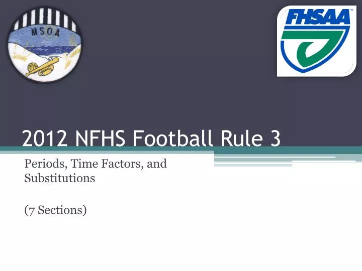 2012 nfhs football rule 3