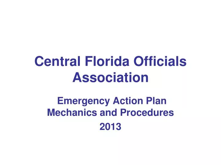 central florida officials association