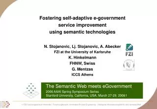 The Semantic Web meets eGovernment