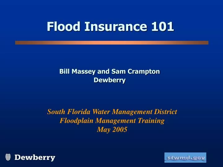 flood insurance 101
