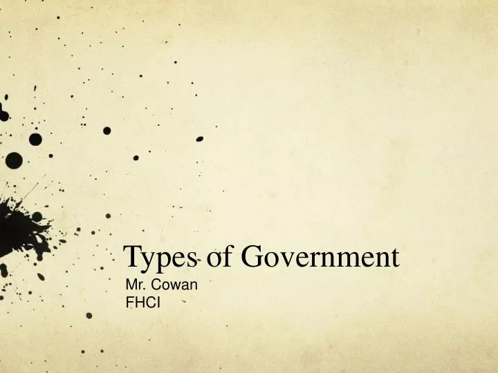 types of government