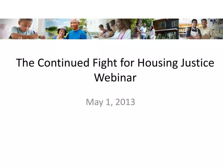 the continued fight for housing justice webinar