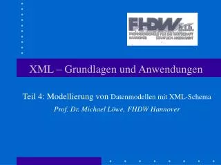 XML – Grundlagen und Anwendungen
