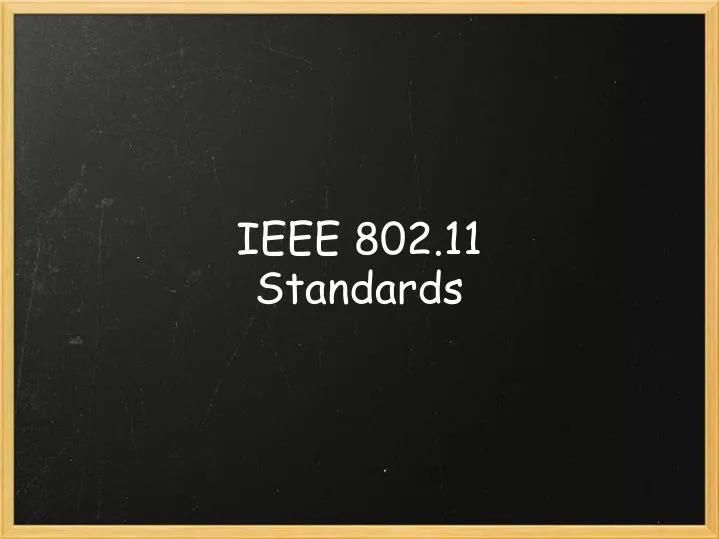 ieee 802 11 standards