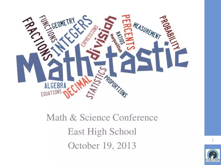 math science conference east high school october 19 2013
