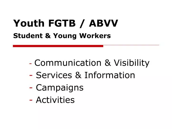 youth fgtb abvv student young workers