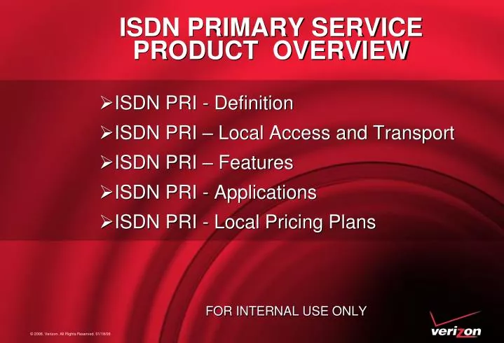 isdn primary service product overview