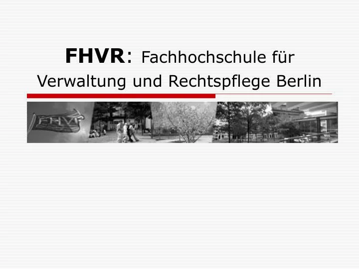 fhvr fachhochschule f r verwaltung und rechtspflege berlin