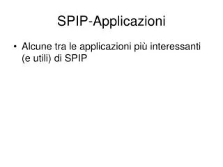 spip applicazioni