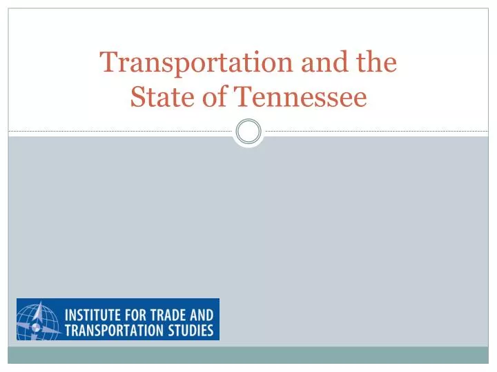 transportation and the state of tennessee