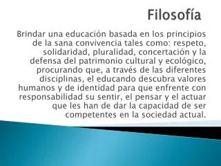 filosof a