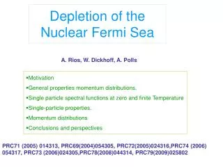 Depletion of the Nuclear Fermi Sea