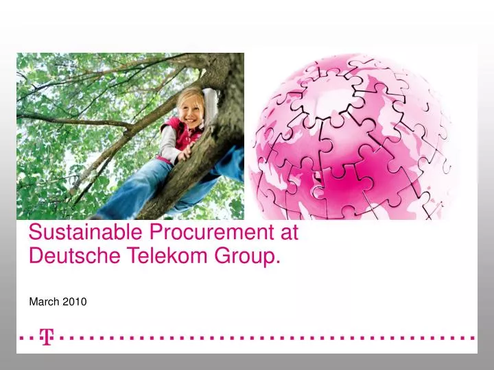 sustainable procurement at deutsche telekom group