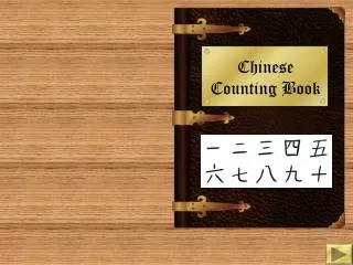 Chinese Counting Book