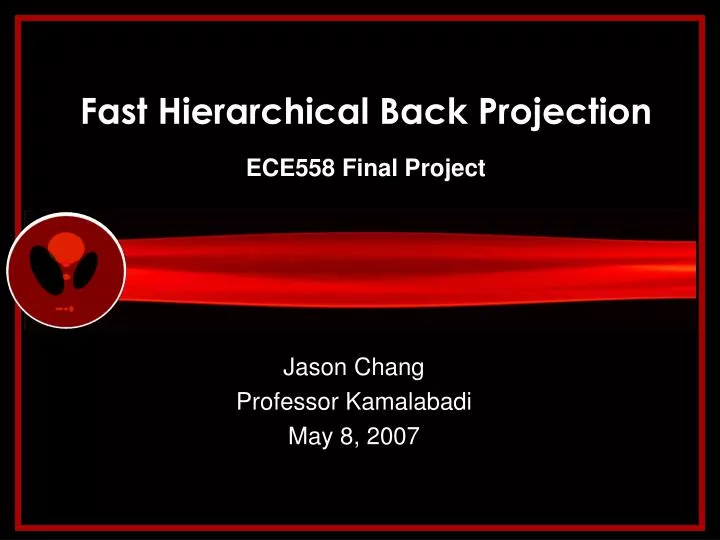 fast hierarchical back projection