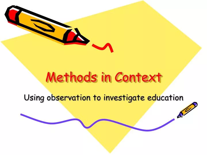methods in context