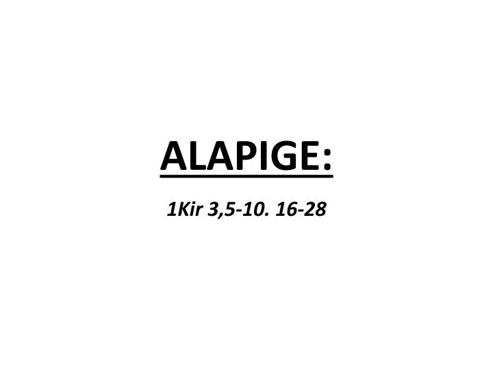 alapige