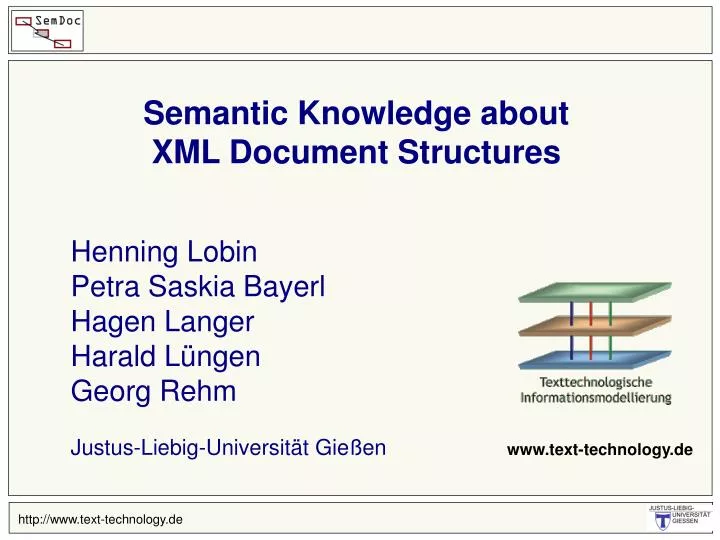 semantic knowledge about xml document structures