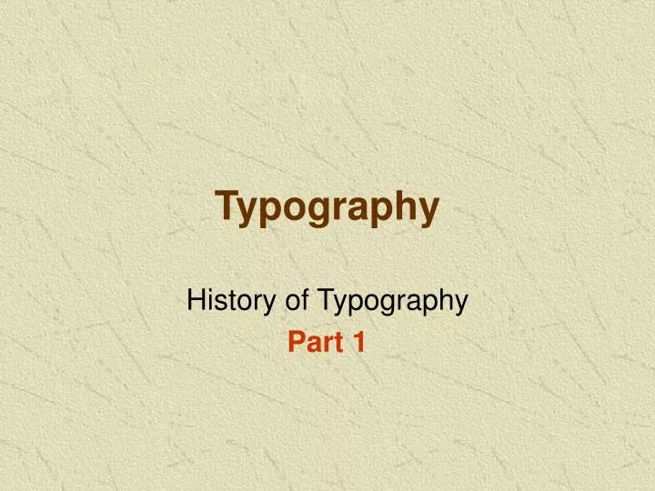 typography