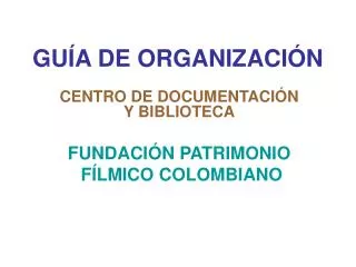 gu a de organizaci n