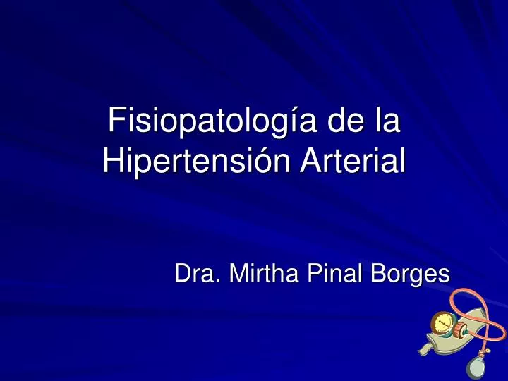 fisiopatolog a de la hipertensi n arterial