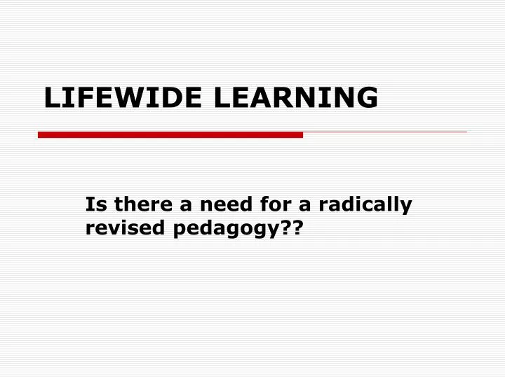 lifewide learning