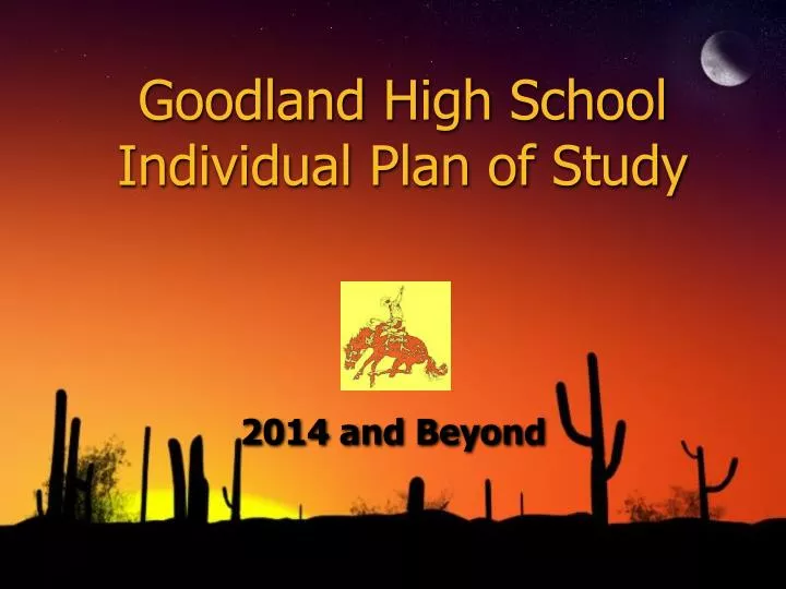 goodland high school individual plan of study