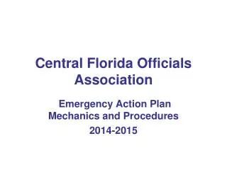 Central Florida Officials Association