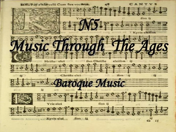 n5 music through the ages