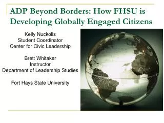 ADP Beyond Borders: How FHSU is Developing Globally Engaged Citizens