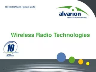 Wireless Radio Technologies