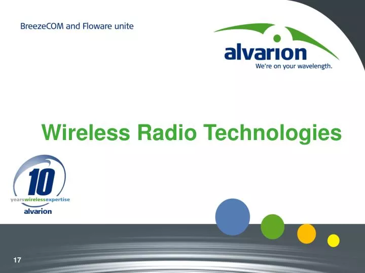 wireless radio technologies