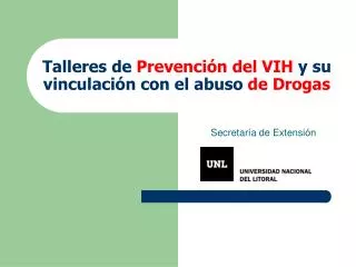 talleres de prevenci n del vih y su vinculaci n con el abuso de drogas