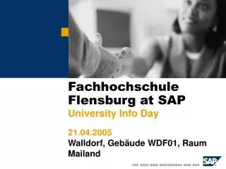 fachhochschule flensburg at sap
