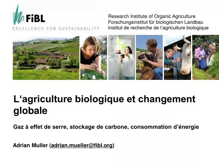 l agriculture biologique et changement globale