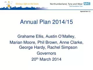 Annual Plan 2014/15
