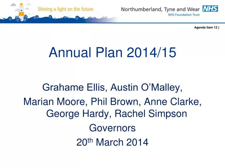 annual plan 2014 15